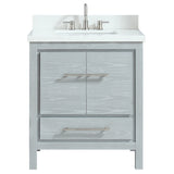 Azzuri Riley 31 in. Bathroom Vanity Set with Quartz Top and Sink