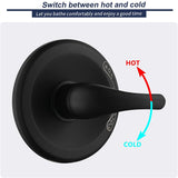 BATHLET Rainfall Shower Faucet Combo Set with Tub Spout and Rough-in Valve