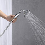 BATHLET Freestanding Bathtub Floor-Mount Faucet Tub Filler with Hand Shower