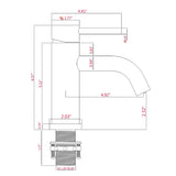 BATHLET Modern Single Hole Bathroom Sink Faucet
