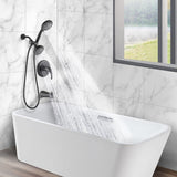 BATHLET Matte Black Bathtub Faucet and 2 in 1 Shower Faucet Set