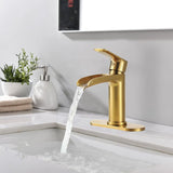 BATHLET Waterfall Bathroom faucet Vanity Sink Faucet Pop Up Drain Stopper
