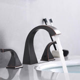 BATHLET Artistic Arc Widespread Bathroom Faucet With Drain