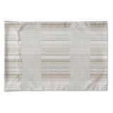 BAUHAUS STRIPE BEIGE SMALL SCALE REPEAT Pillow Case By Kavka Designs - N/A