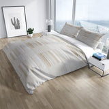 BAUHAUS STRIPE BEIGE SMALL SCALE REPEAT Pillow Case By Kavka Designs - N/A