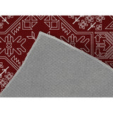 BAYBAR BURGUNDY Outdoor Rug By Kavka Designs