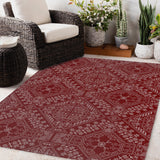 BAYBAR BURGUNDY Outdoor Rug By Kavka Designs