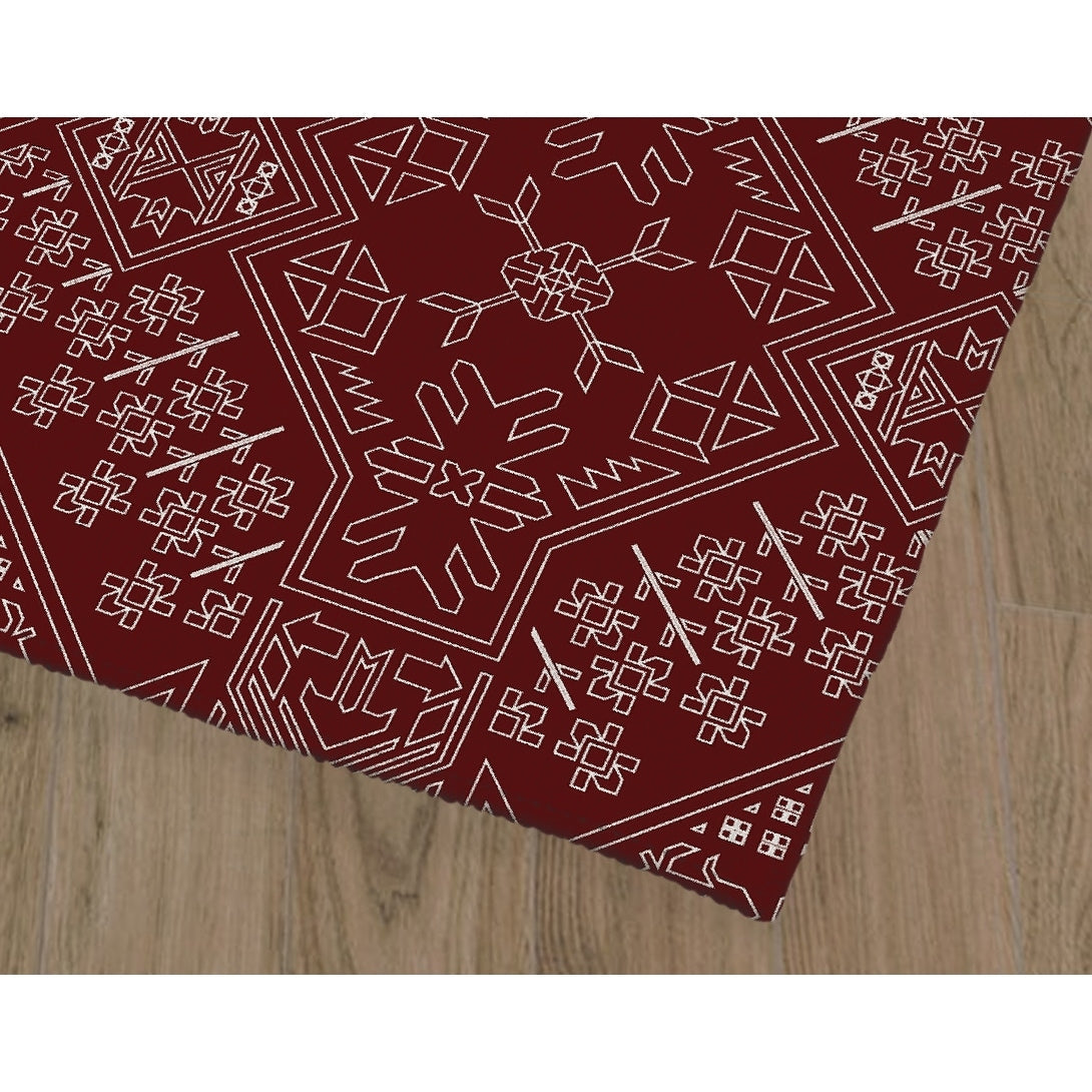 BAYBAR BURGUNDY Outdoor Rug By Kavka Designs