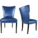 BELLA Collection SIZZLE Upholstered Contemporary Armless Dining Side Chairs, Espresso legs (Set of 2)
