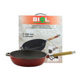 BIOL Non Stick Pre Seasoned Cast Iron Skillet in Red