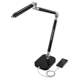 BLACK+DECKER PureOptics SummitFlex Ultra Reach LED Desk Light 2 Prong 29 1/2-inch Black