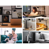 BLACK+DECKER Desk Lamp with USB Charging Port, Automatic Circadian Lighting + 16M RGB Colors, High Quality LED's