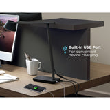 BLACK+DECKER Desk Lamp with USB Charging Port, Automatic Circadian Lighting + 16M RGB Colors, High Quality LED's