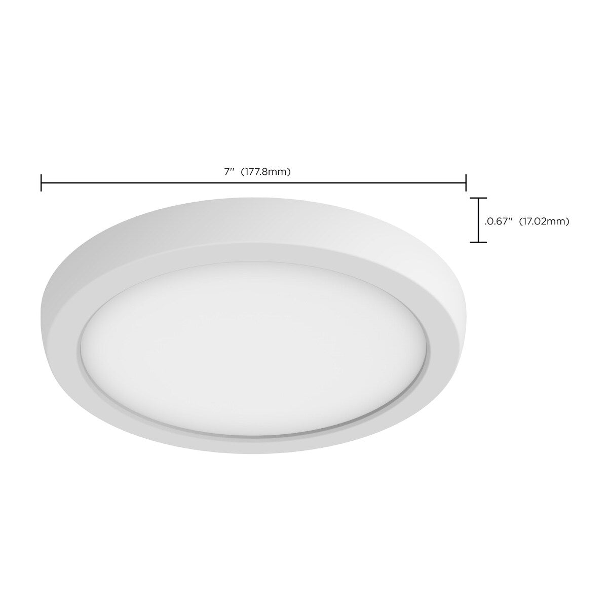 BLINK Pro 11W 7 In LED Fixture 4000K Round Shape White 120/277V