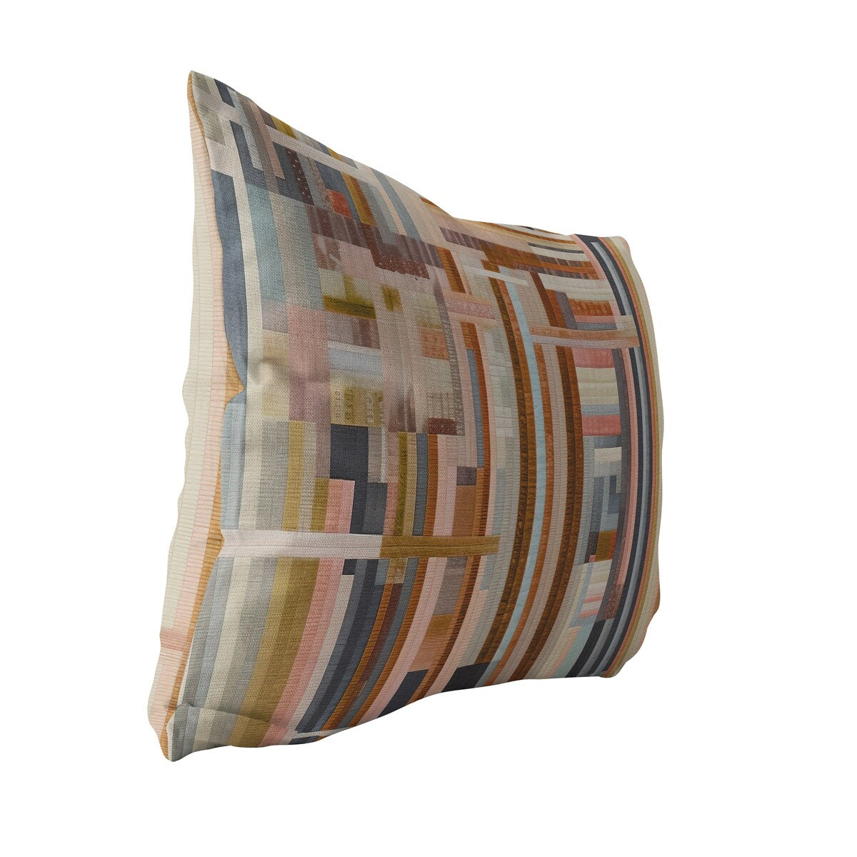 BLOCK AUTUMN Lumbar Pillow By Marina Gutierrez