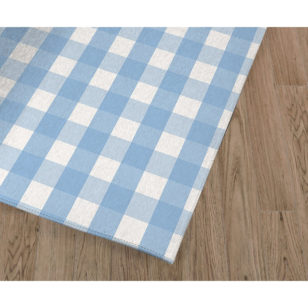 BLUE GINGHAM DREAM Area Rug by Kavka Designs