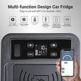 BODEGA 12 Volt Refrigerator,16 Quart (15L) Car Fridge,Portable Refrigerator (5℉-68℉),12/24V DC for Outdoor,Vehicles
