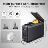 BODEGA 12 Volt Refrigerator,16 Quart (15L) Car Fridge,Portable Refrigerator (5℉-68℉),12/24V DC for Outdoor,Vehicles