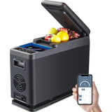 BODEGA 12 Volt Refrigerator,16 Quart (15L) Car Fridge,Portable Refrigerator (5℉-68℉),12/24V DC for Outdoor,Vehicles