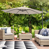 BONOSUKI 10ft Patio Umbrella,Hanging Market Umbrellas w/Tilt Adjustment