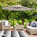 BONOSUKI 10ft Patio Umbrella,Hanging Market Umbrellas w/Tilt Adjustment