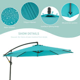 BONOSUKI 10ft Patio Umbrella,Hanging Market Umbrellas w/Tilt Adjustment