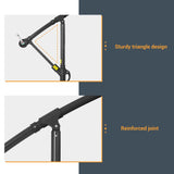 BONOSUKI 10ft Patio offset Umbrella Hanging Umbrella With LED Lights