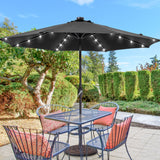 BONOSUKI LED Patio 9Ft Market Umbrella,Outside Deck Table Umbrella
