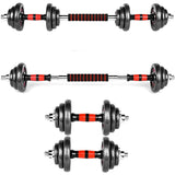 BOSCARE 66 lbs. Adjustable Dumbbells Barbell Weights Set with Bar