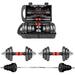 BOSCARE 66 lbs. Adjustable Dumbbells Barbell Weights Set with Bar