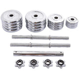 BOSCARE 66 lbs. Adjustable Dumbbells Barbell Weights Set with Bar
