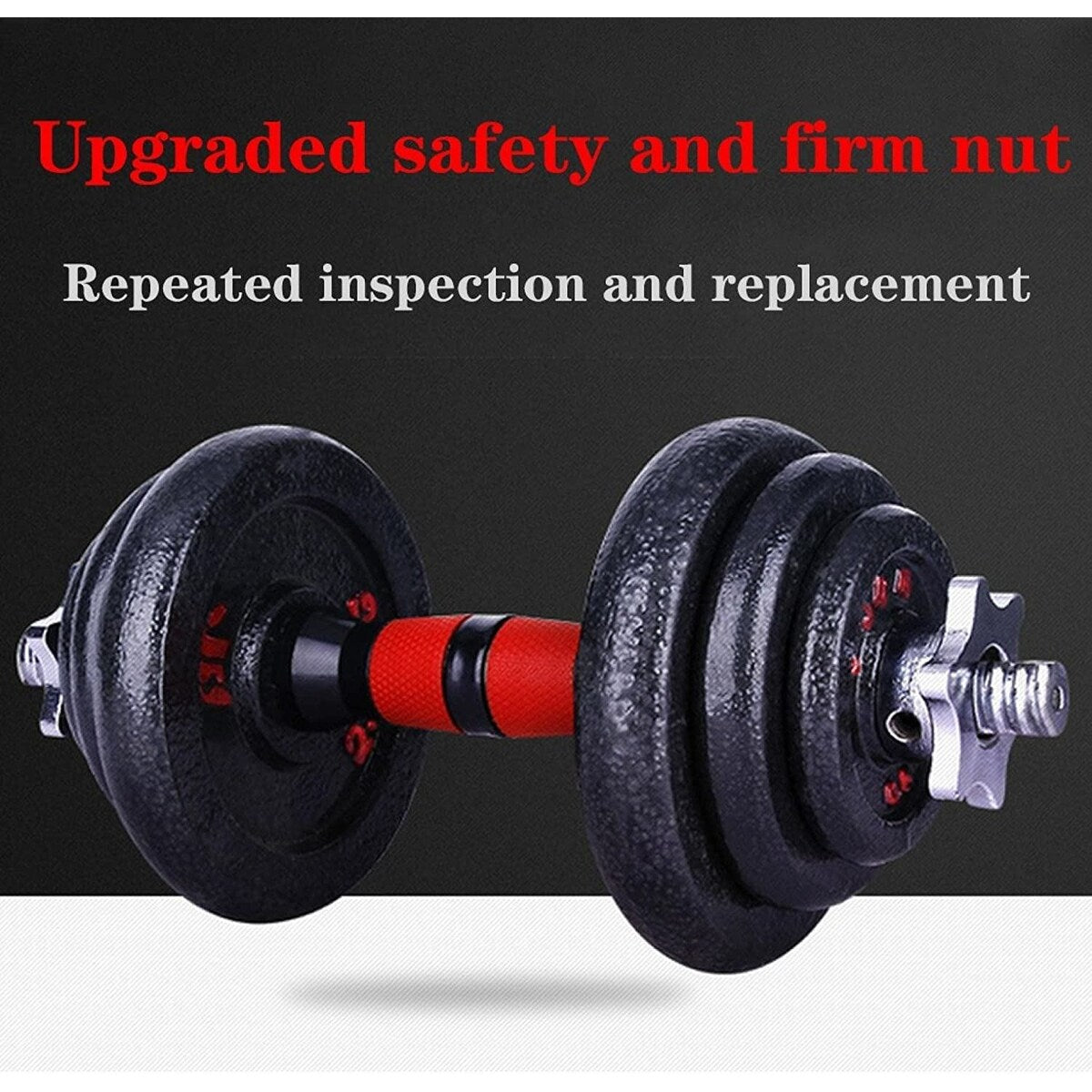 BOSCARE 66 lbs. Adjustable Dumbbells Barbell Weights Set with Bar