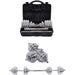 BOSCARE 66 lbs. Adjustable Dumbbells Barbell Weights Set with Bar