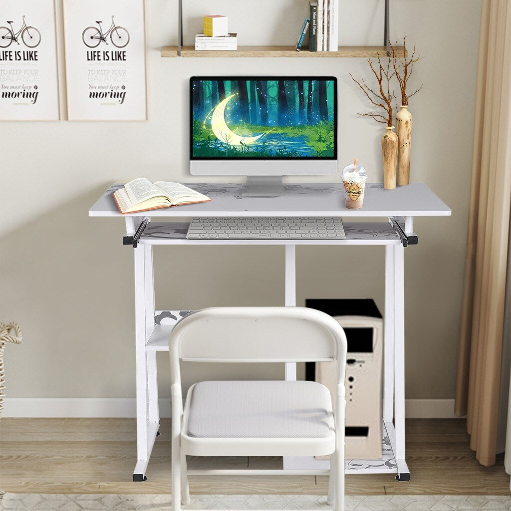 Overstock computer desk with keyboard tray hotsell