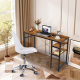 BOSCARE Home Office Desk Workstation Table w/Shelves & Hooks