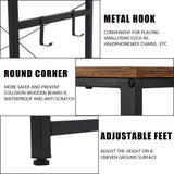 BOSCARE Home Office Desk Workstation Table w/Shelves & Hooks