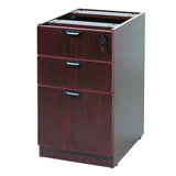 BOSS 71-inch L-Shape Corner Executive Desk with File Pedestal