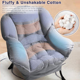 BOSSIN Fabric Lazy Chair for Adults,Modern Comfortable Chair,Accent Lounge Chair for Living Room,Upholstered Single Sofa Chair