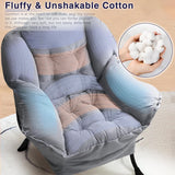 BOSSIN Fabric Lazy Chair for Adults,Modern Comfortable Chair,Accent Lounge Chair for Living Room,Upholstered Single Sofa Chair