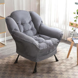 BOSSIN Fabric Lazy Chair for Adults,Modern Comfortable Chair,Accent Lounge Chair for Living Room,Upholstered Single Sofa Chair