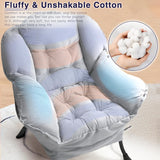 BOSSIN Fabric Lazy Chair for Adults,Modern Comfortable Chair,Accent Lounge Chair for Living Room,Upholstered Single Sofa Chair