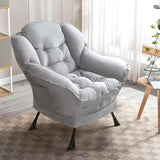 BOSSIN Fabric Lazy Chair for Adults,Modern Comfortable Chair,Accent Lounge Chair for Living Room,Upholstered Single Sofa Chair
