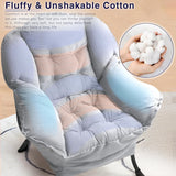 BOSSIN Fabric Lazy Chair for Adults,Modern Comfortable Chair,Accent Lounge Chair for Living Room,Upholstered Single Sofa Chair