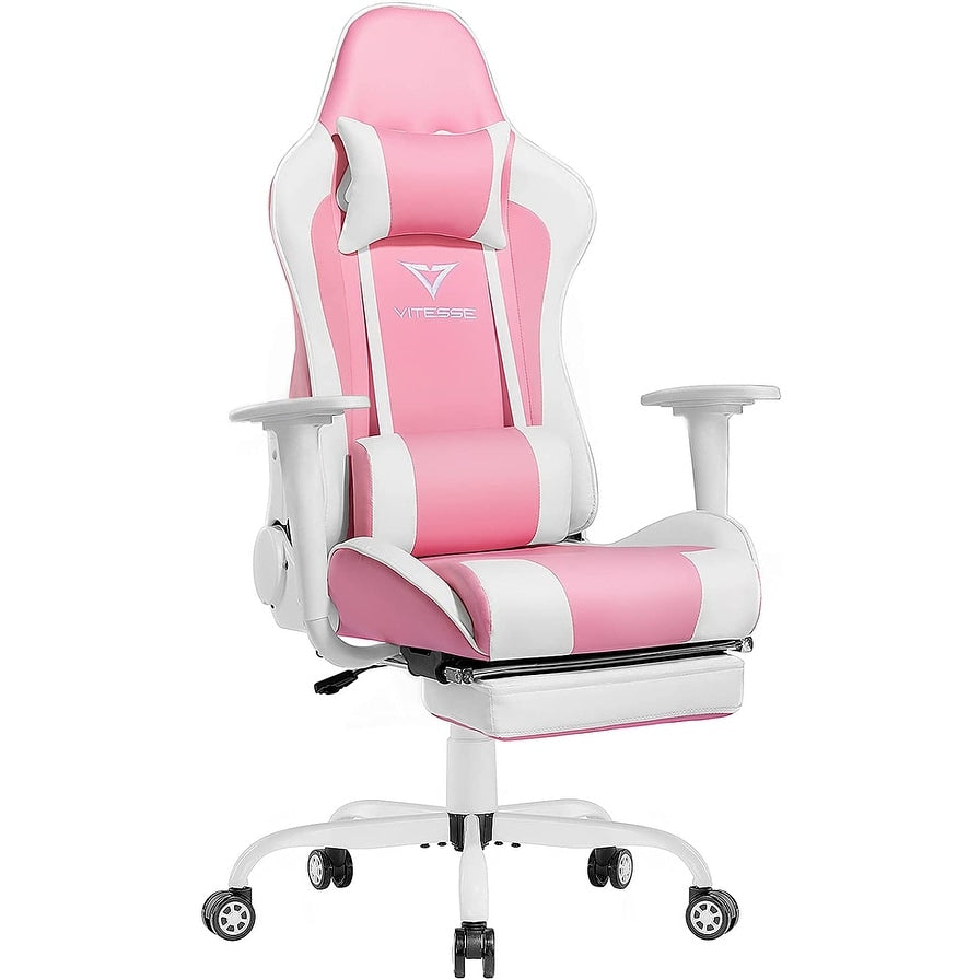 BOSSIN Gaming Chair Ergonomic Video Game Chair High Back Racing Style Chair with Armrest and Footrest