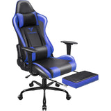 BOSSIN Gaming Chair Ergonomic Video Game Chair High Back Racing Style Chair with Armrest and Footrest