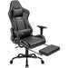 BOSSIN Gaming Chair Ergonomic Video Game Chair High Back Racing Style Chair with Armrest and Footrest