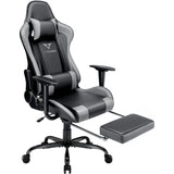 BOSSIN Gaming Chair Ergonomic Video Game Chair High Back Racing Style Chair with Armrest and Footrest