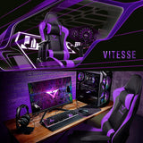 BOSSIN Gaming Chair Ergonomic Video Game Chair High Back Racing Style Chair with Armrest and Footrest