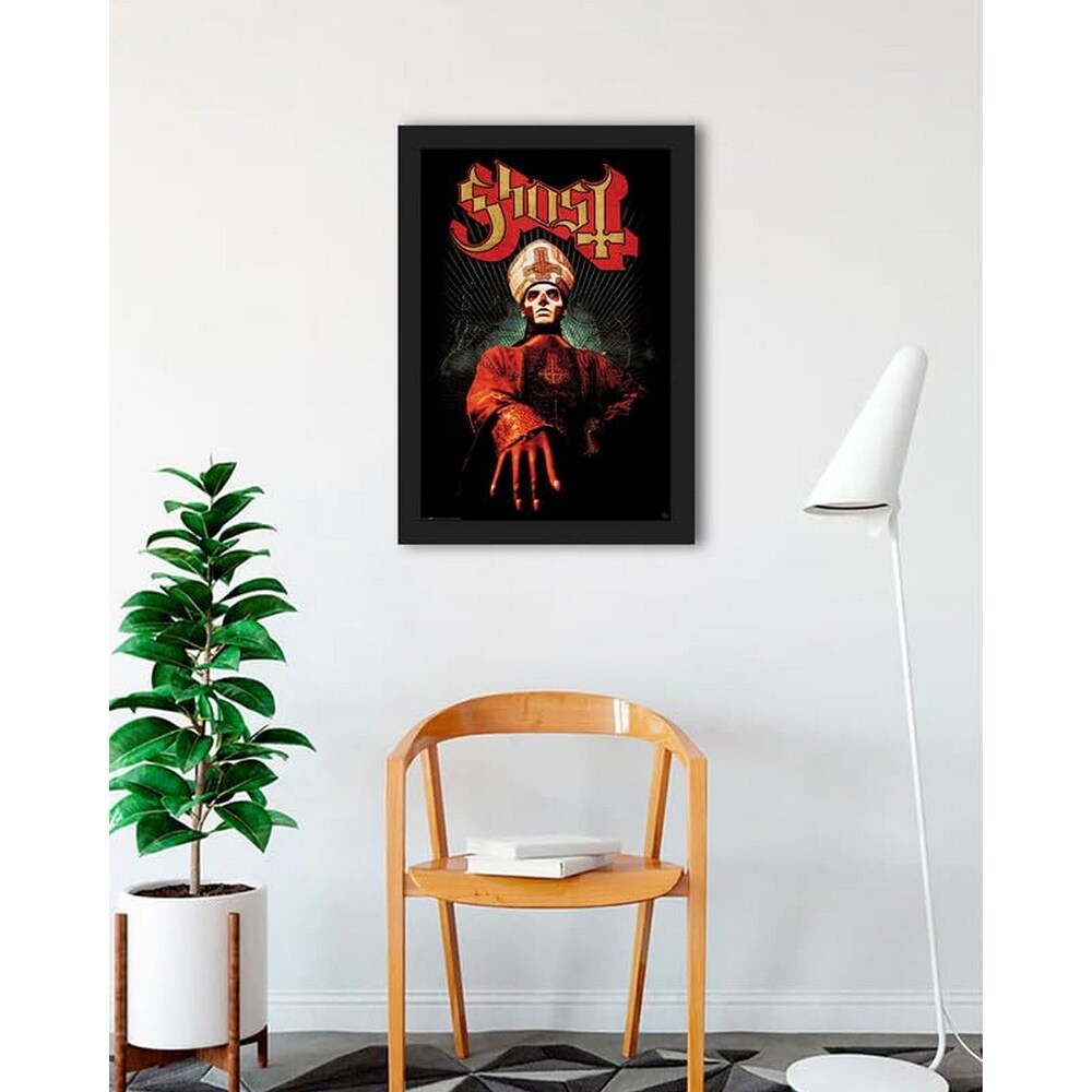 Ghost the Band Papa Emeritus Framed Poster - 24 x 36 Inch
