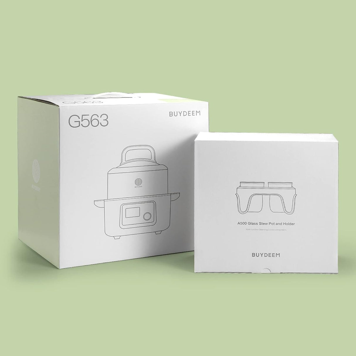BUYDEEM G563 5-Quart Electric Food Steamer for Cooking, One Touch Vegetable Steamer, Digital Multifunctional Steamer